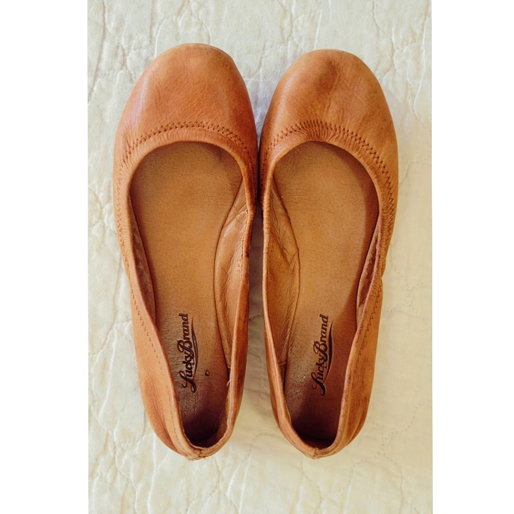 Lucky Brand Genuine Leather Flats Size 6.5